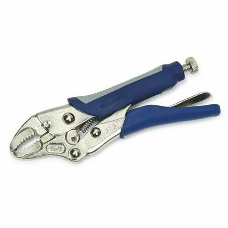 WILLIAMS Locking Plier, 10 Inch OAL, Curved Jaw with Cutter JHW23203